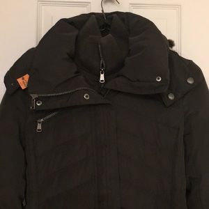 Andrew Marc Double-lined Green Puffy Coat